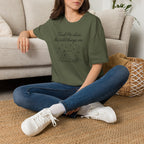 Cursive Chalkboard Writing T-Shirt